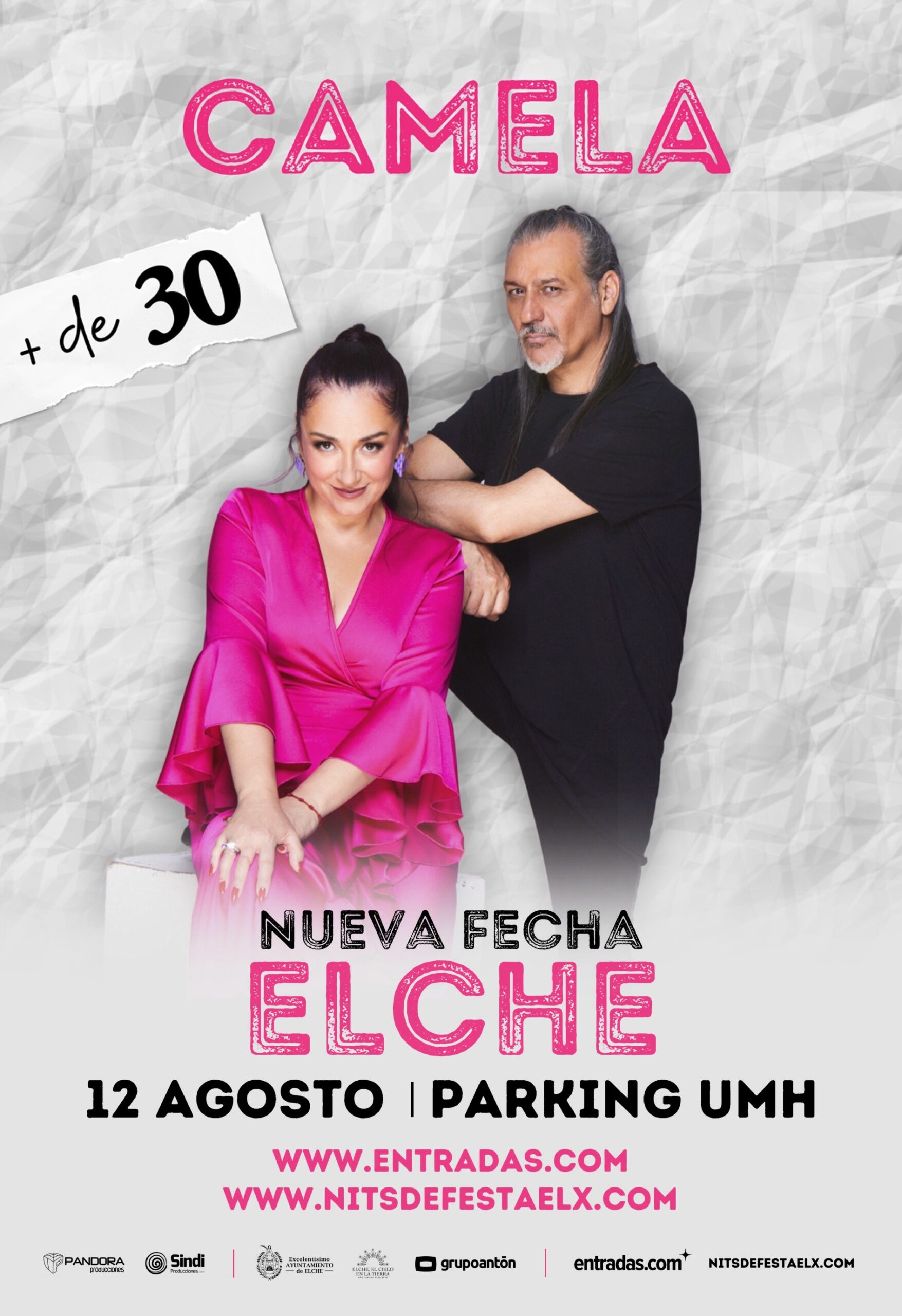 CANCELADO—–CAMELA “+ DE 30 AÑOS”